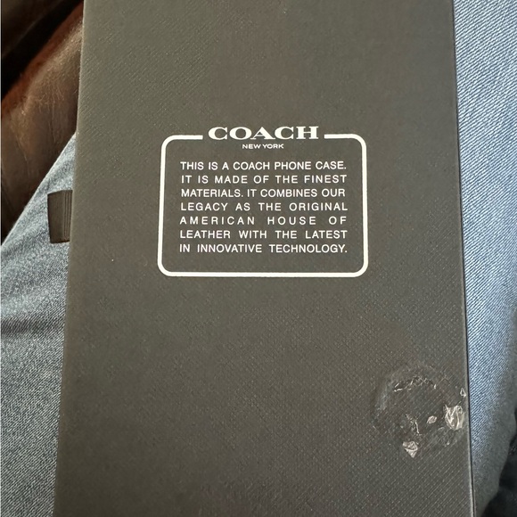 Coach 12 or 12 Pro iPhone Case Used Like New - Picture 5 of 5